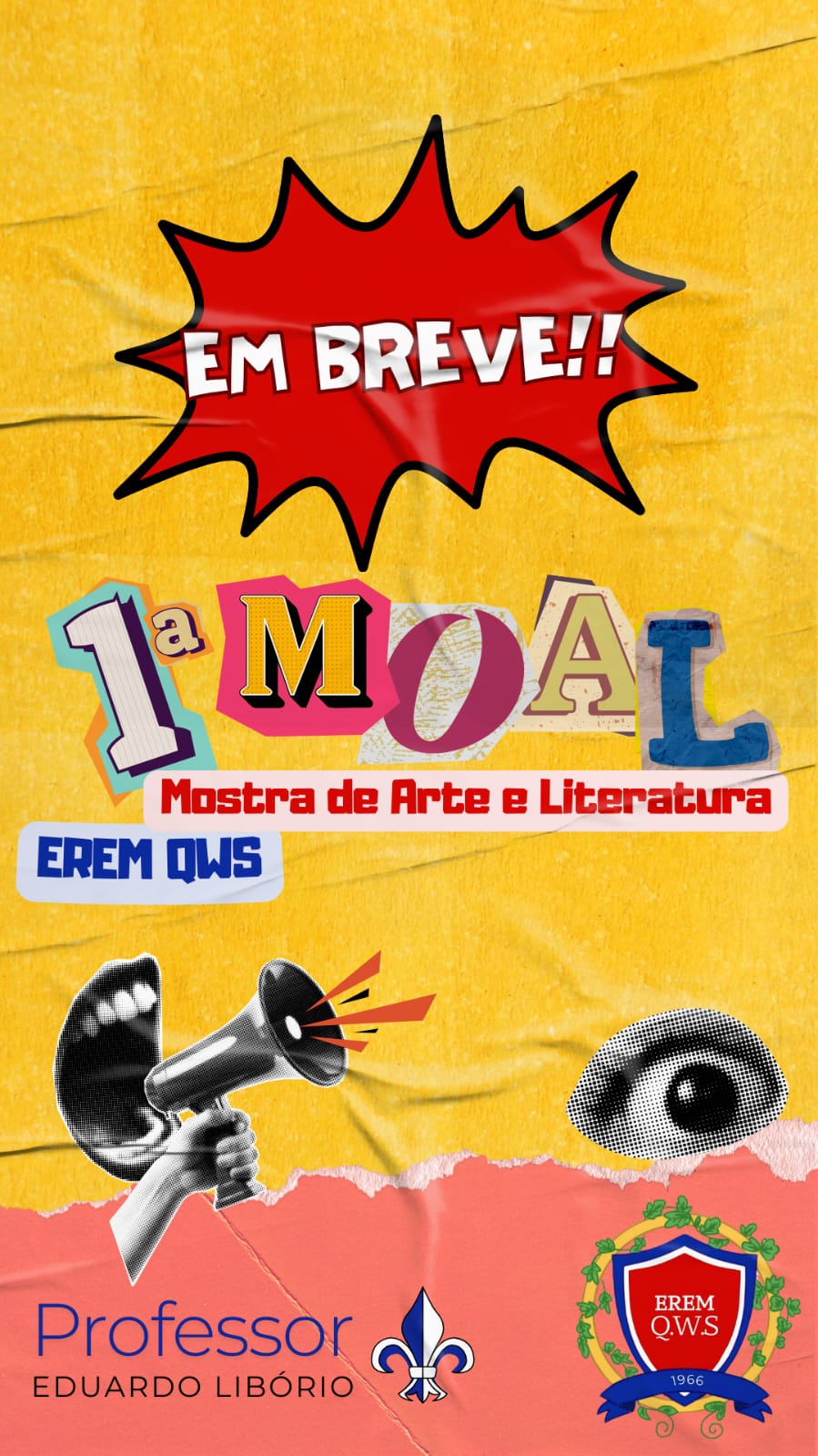 Cartaz da 1ª MOAL - Mostra de Arte e Literatura